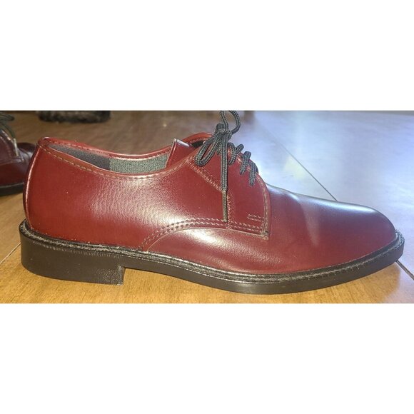J.B.Shoes Men's 9.5 Cordovan Lace Up Oxfords Leather Dress Shoes Comfort - Picture 1 of 10